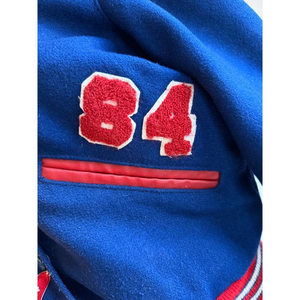 Vintage DeLong Varsity Jacket Rich South 84 Denise Wool USA 34 US Womens Small - Picture 3 of 11